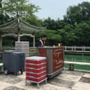 Cambro BAR650DSPMT669 67 1/2" Portable Bar - Post-Mix Drink System, CO2, Carmel thumbnail 2