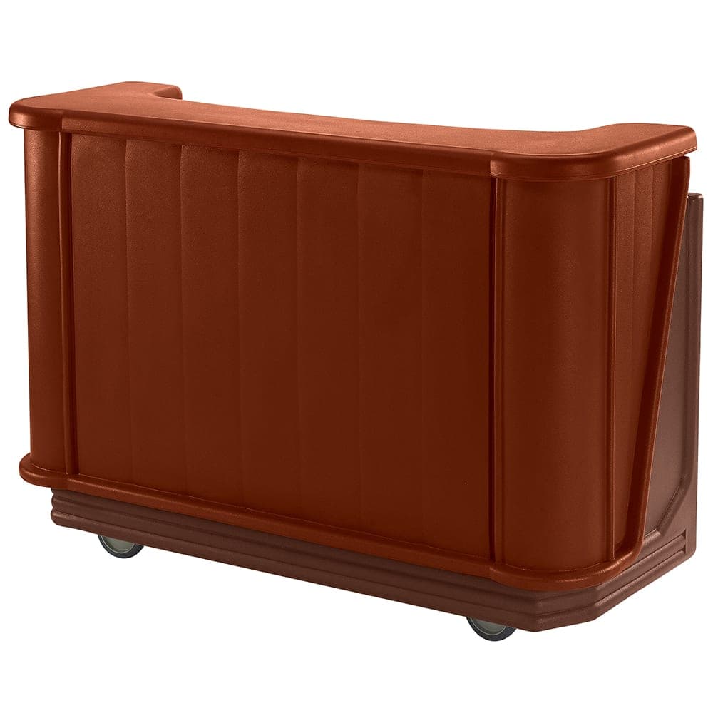 Cambro BAR650DX189 67 1/2" Portable Bar - Pre-Mix Drink System, CO2, Brown/Mahogany