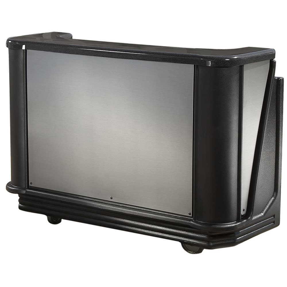 Cambro BAR730DS770 77 5/8" Cambar Portable Bar - 80 lb Ice Sink, Speed Rail, Chicago