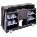 Cambro BAR730DSCP669 77 5/8" Cambar Portable Bar - Cold Plate, 80 lb Ice Sink, Speed Rail, Carmel thumbnail 4