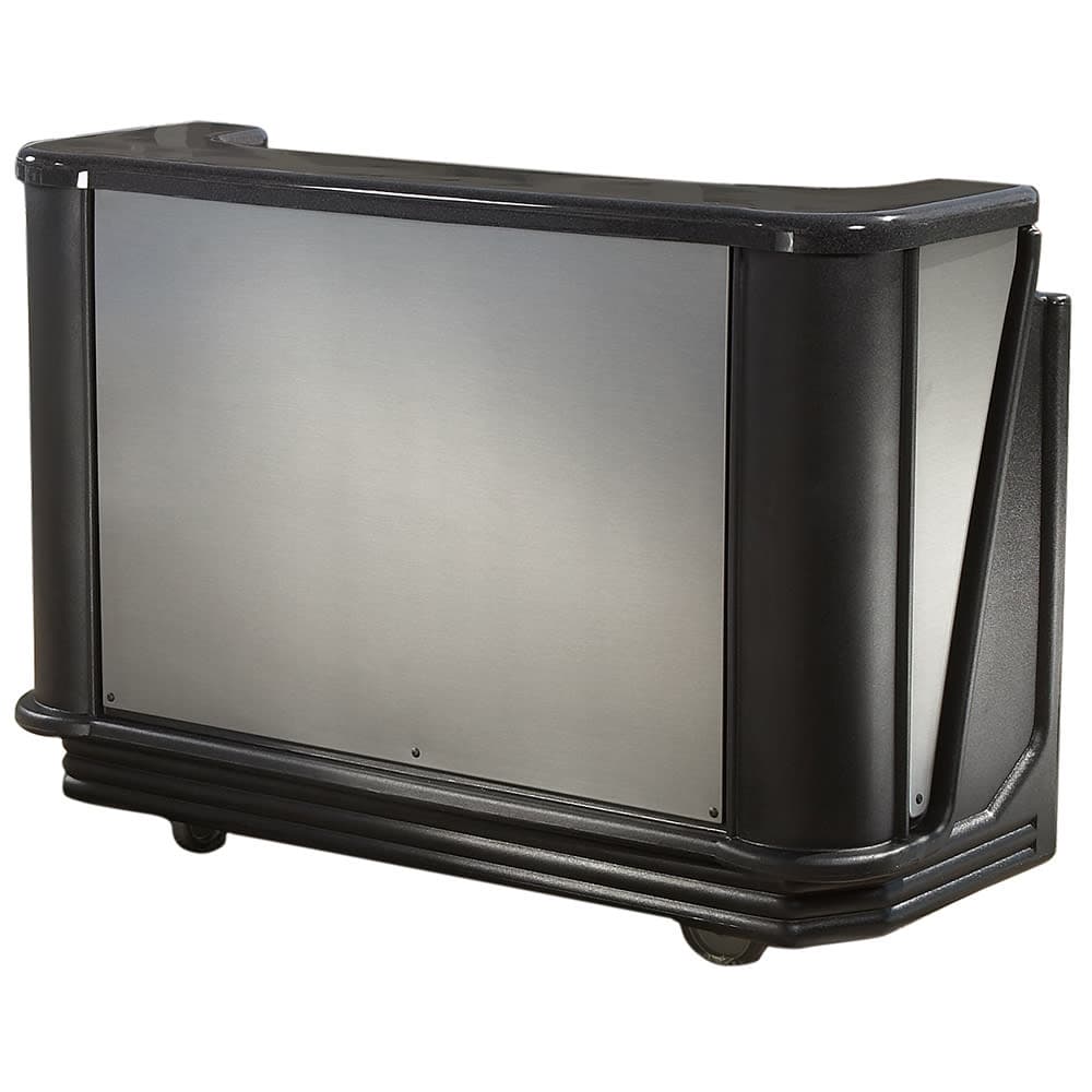 Cambro BAR730DSCP770 77 5/8" Cambar Portable Bar - Cold Plate, 80 lb Ice Sink, Speed Rail, Chicago