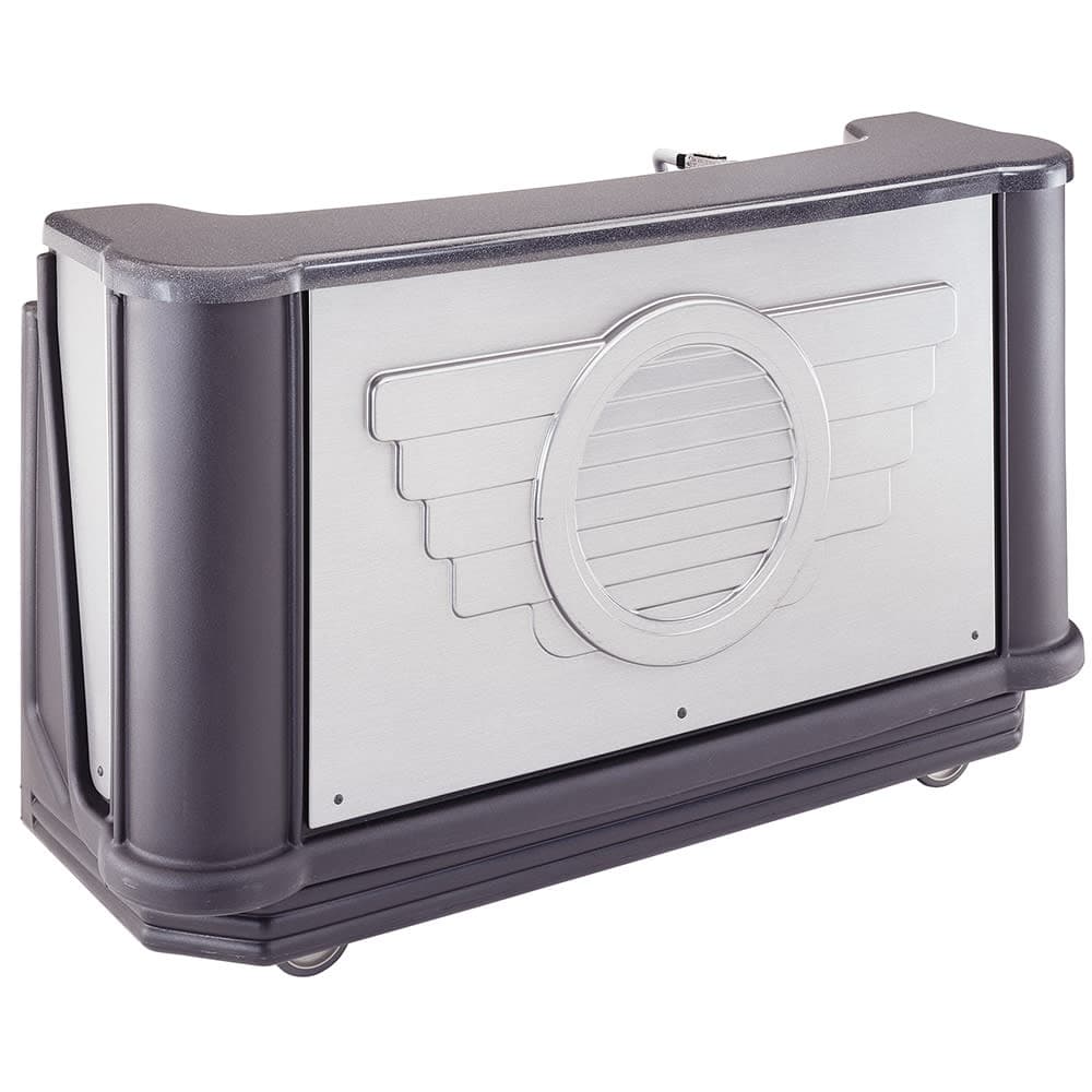 Cambro BAR730DSDX667 77 5/8" Cambar Portable Bar - Cold Plate, 80 lb Ice Sink, CO2, Manhattan