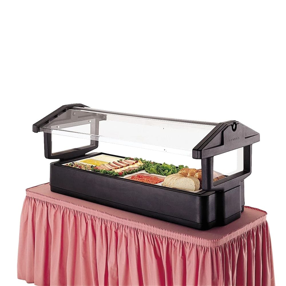 Cambro BBR720110 62 7/8" Cold Food Bar - (5) Pan Capacity, Table Top, Black