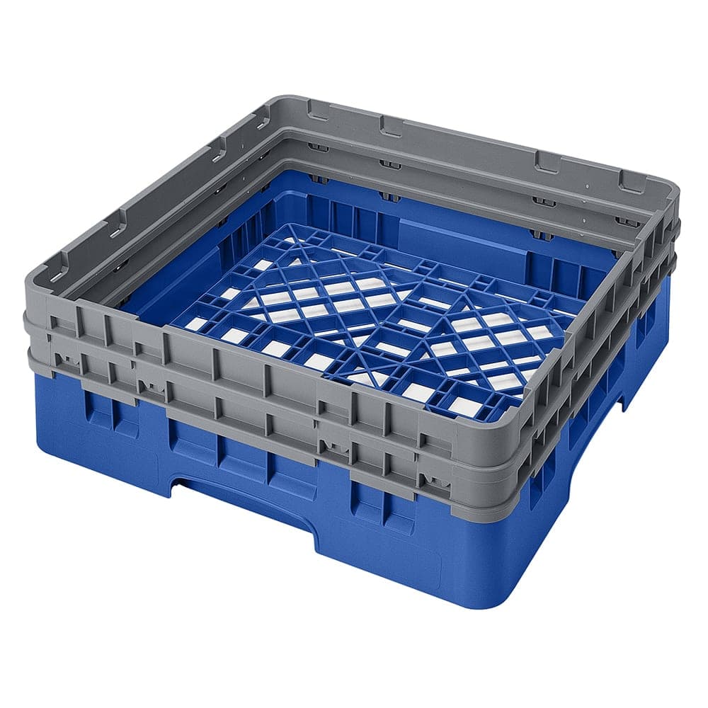 Cambro BR578168 Camrack Base Rack - (2)Extenders, 1 Compartment, 7 1/4"H, Blue