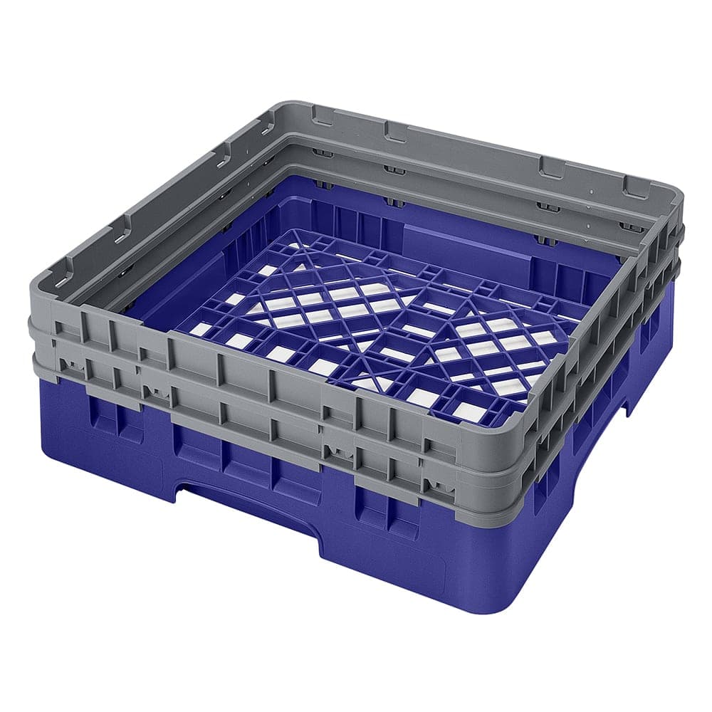 Cambro BR578186 Camrack Base Rack - (2)Extenders, 1 Compartment, 7 1/4"H, Navy Blue