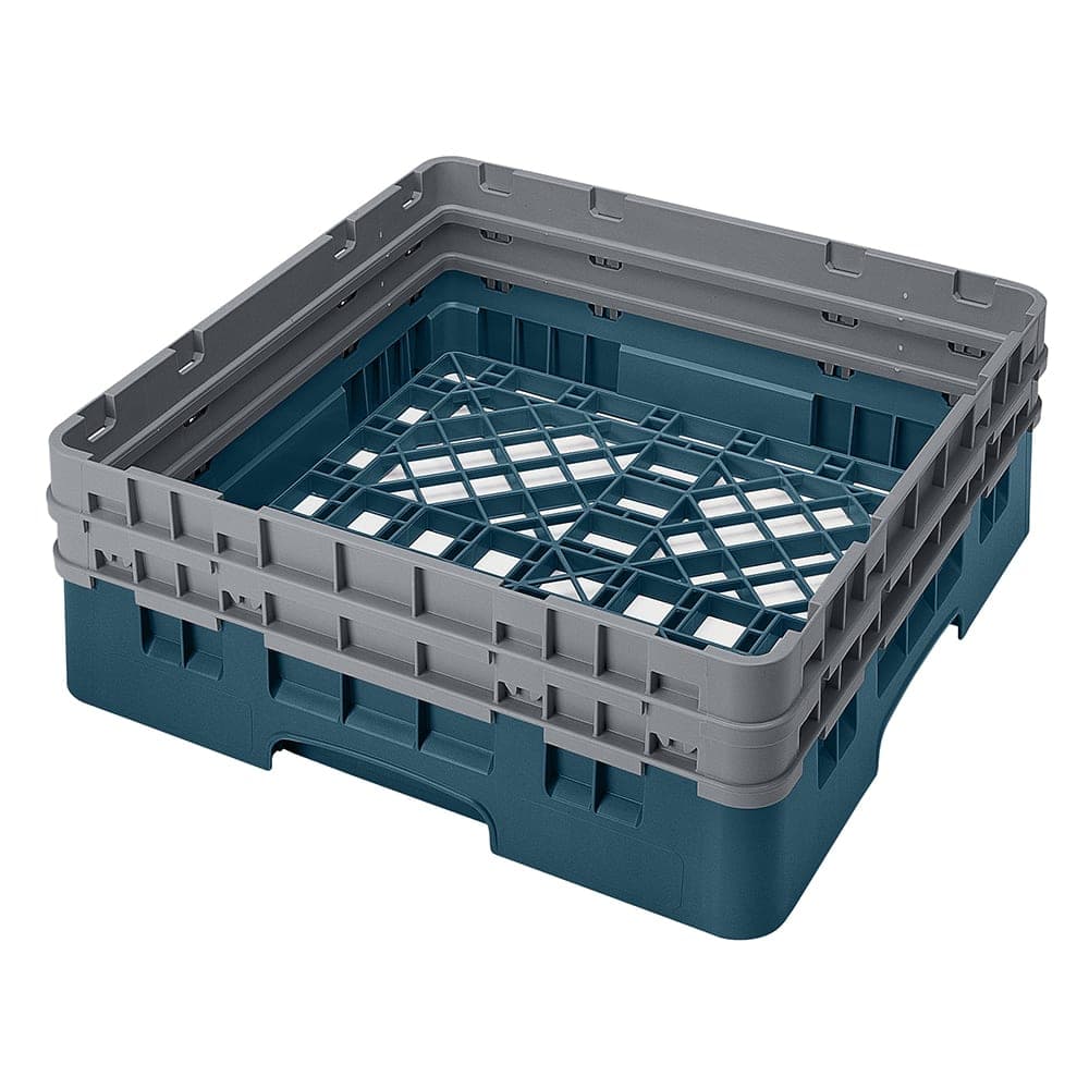 Cambro BR578414 Camrack Base Rack - (2)Extenders, 1 Compartment, 7 1/4"H, Teal