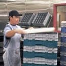 Cambro BR578414 Camrack Base Rack - (2)Extenders, 1 Compartment, 7 1/4"H, Teal thumbnail 4