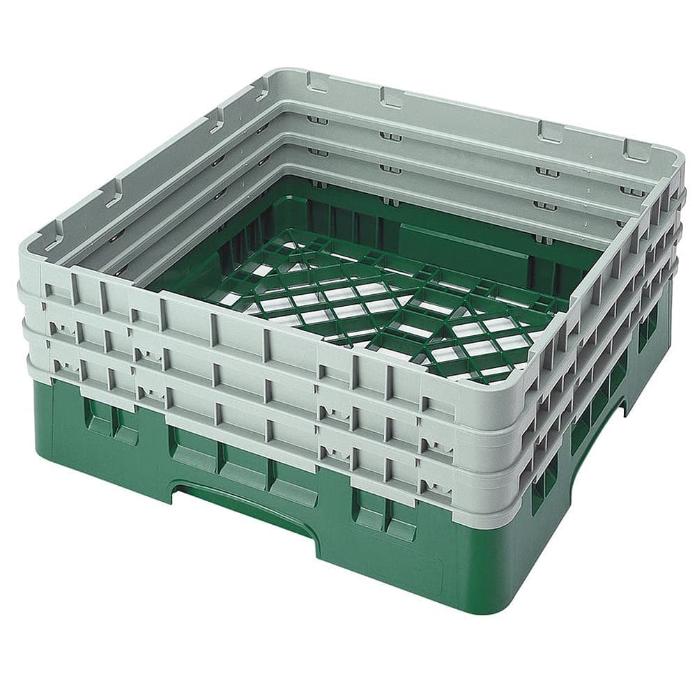 Cambro BR712119 Camrack Base Rack - (3)Extenders, 1 Compartment, 8 7/8"H, Sherwood Green