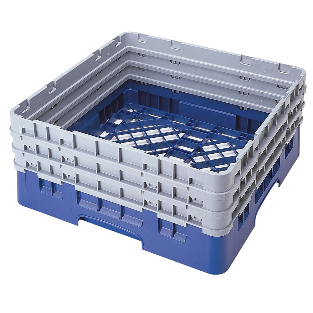 Cambro BR712186 Camrack Base Rack - (3)Extenders, 1 Compartment, 8 7/8"H, Navy Blue