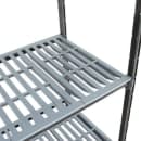 Cambro CBA184264V4580 42" NSF 4-Tier Polymer Shelf Kit - Camshelving® Basics Plus, 18"W, 64"H thumbnail 5