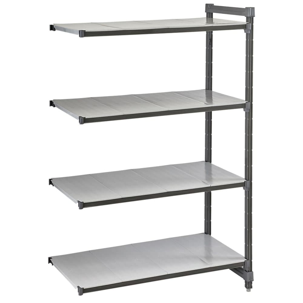 Cambro CBA213064S4580 30" NSF 4-Tier Polymer Shelf Kit - Camshelving® Basics Plus, 21"W, 64"H