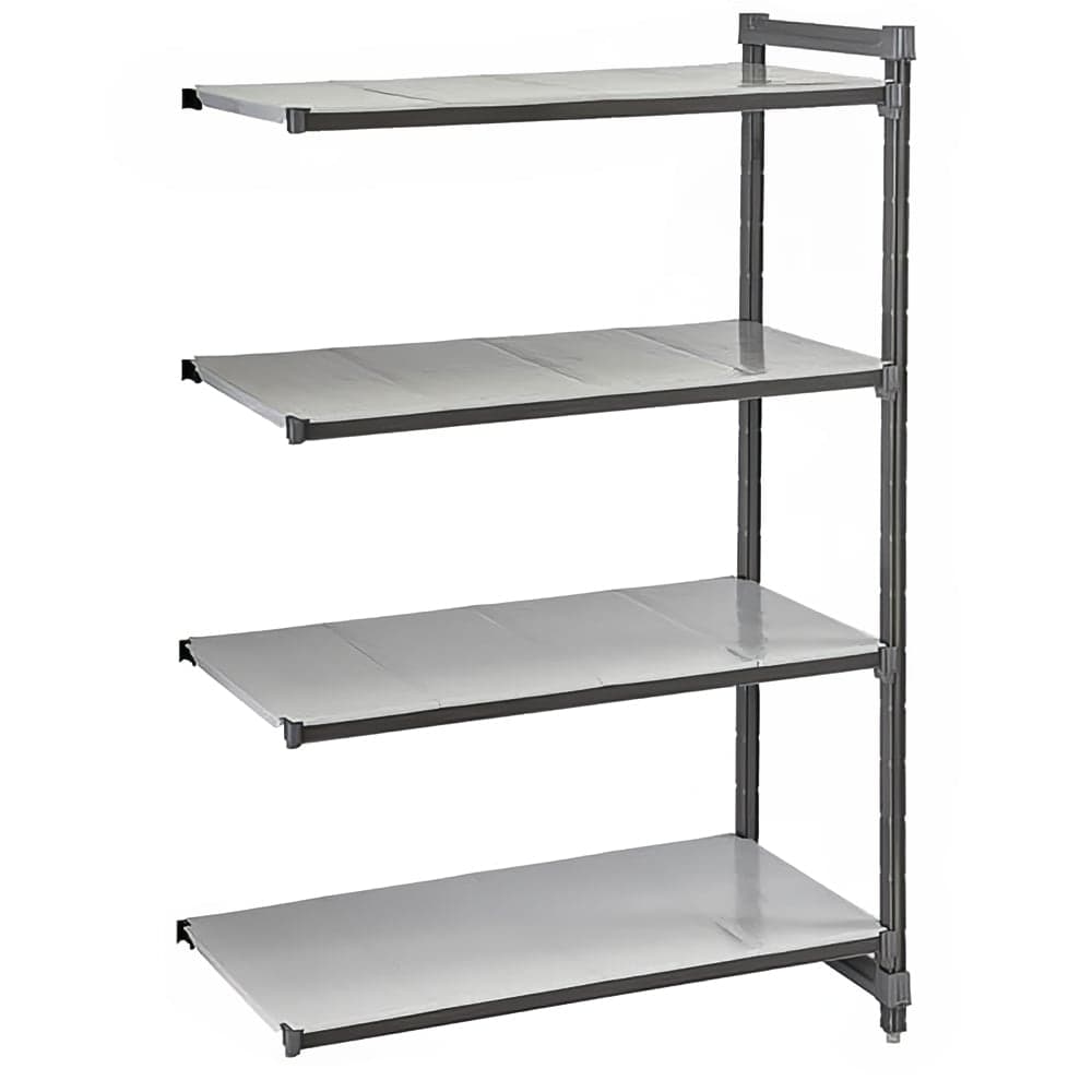 Cambro CBA216084S4580 60" NSF 4-Tier Polymer Shelf Kit - Camshelving® Basics Plus, 21"W, 84"H