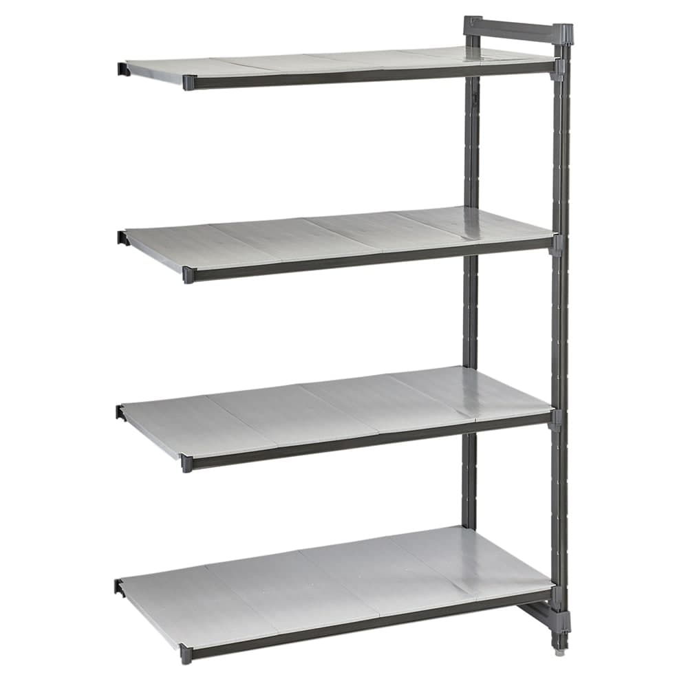 Cambro CBA243064S4580 30" NSF 4-Tier Polymer Shelf Kit - Camshelving® Basics Plus, 24"W, 64"H