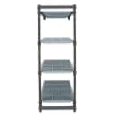 Cambro CBA243064V4580 30" NSF 4-Tier Polymer Shelf Kit - Camshelving® Basics Plus, 24"W, 64"H thumbnail 4