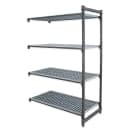 Cambro CBA245484V4580 54" NSF 4-Tier Polymer Shelf Kit - Camshelving® Basics Plus, 24"W, 84"H thumbnail 3