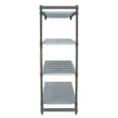 Cambro CBA246084VS4580 60" NSF 4-Tier Polymer Shelf Kit - Camshelving® Basics Plus, 24"W, 84"H thumbnail 4