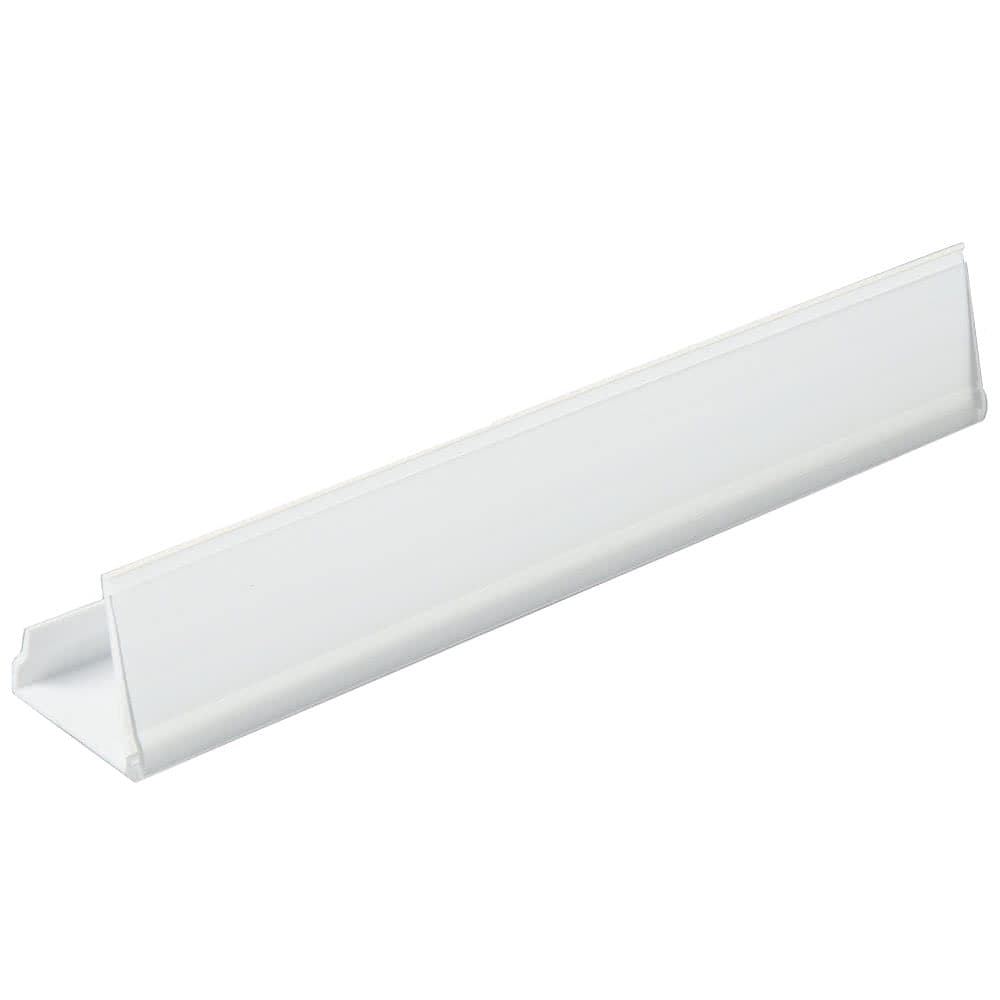 Cambro CBID6 6" Camshelving® Basics Label Holder, White/Clear