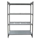Cambro CBU183672VS4580 36" NSF 4-Tier Polymer Shelf Kit - Camshelving® Basics Plus, 18"W, 72"H thumbnail 2