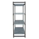 Cambro CBU184264V4580 42" NSF 4-Tier Polymer Shelf Kit - Camshelving® Basics Plus, 18"W, 64"H thumbnail 4