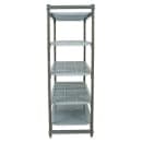 Cambro CBU184284VS5580 42" NSF 5-Tier Polymer Shelf Kit - Camshelving® Basics Plus, 18"W, 84"H thumbnail 4