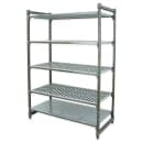 Cambro CBU184884VS5580 48" NSF 5-Tier Polymer Shelf Kit - Camshelving® Basics Plus, 18"W, 84"H thumbnail 3