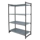 Cambro CBU185464V4580 54" NSF 4-Tier Polymer Shelf Kit - Camshelving® Basics Plus, 18"W, 64"H thumbnail 3