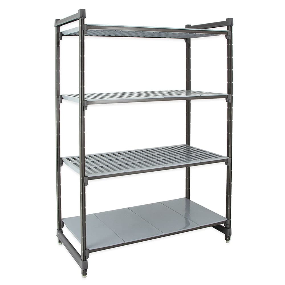 Cambro CBU213084VS4580 30" NSF 4-Tier Polymer Shelf Kit - Camshelving® Basics Plus, 21"W, 84"H
