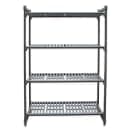 Cambro CBU213664V4580 36" NSF 4-Tier Polymer Shelf Kit - Camshelving® Basics Plus, 21"W, 64"H thumbnail 2