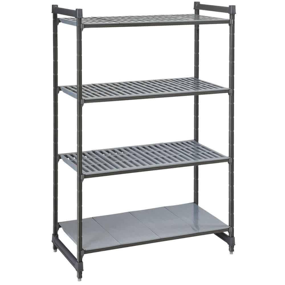 Cambro CBU213684VS4580 36" NSF 4-Tier Polymer Shelf Kit - Camshelving® Basics Plus, 21"W, 84"H