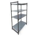 Cambro CBU244872S4580 48" NSF 4-Tier Polymer Shelf Kit - Camshelving® Basics Plus, 24"W, 72"H thumbnail 2