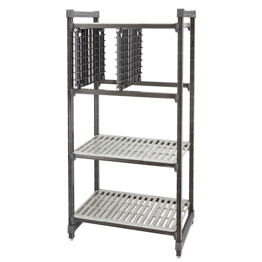 Cambro CBUNVR24580 Camshelving Storage Rack - 19 1/2"W x 24 1/8"D x 4"H, Starter Kit
