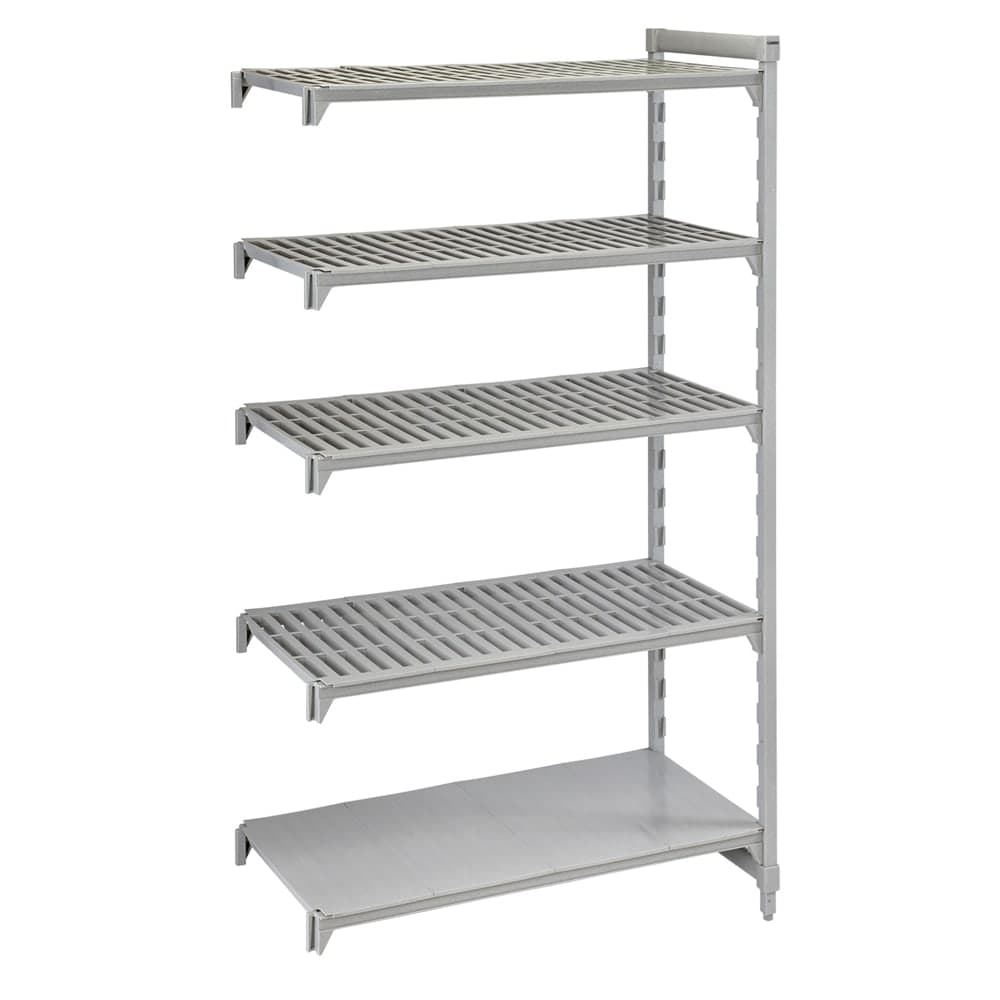 Cambro CPA182484VS5PKG 24" NSF 5-Tier Polymer Shelf Kit - Camshelving® Premium, 18"W, 84"H