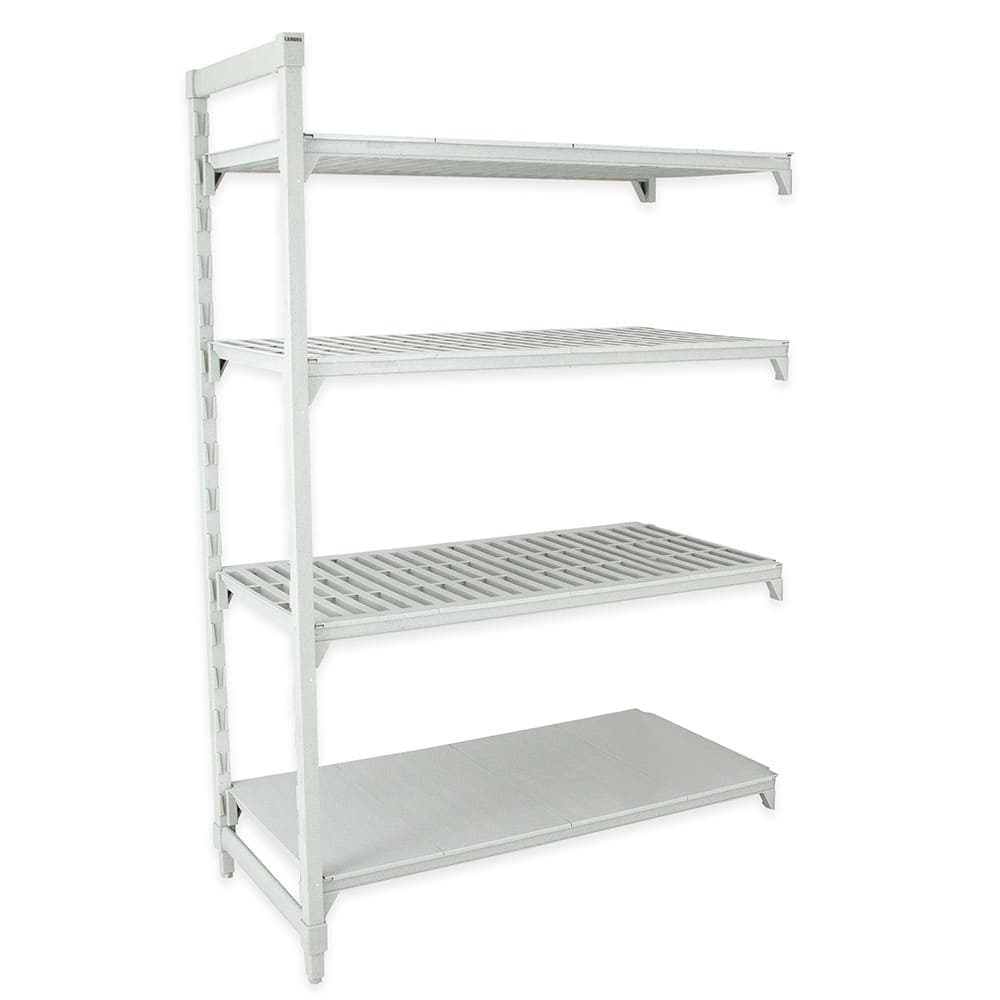 Cambro CPA212484VS4PKG 24" NSF 4-Tier Polymer Shelf Kit - Camshelving® Premium, 21"W, 84"H