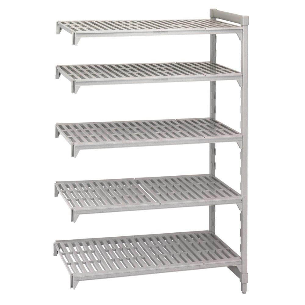 Cambro CPA242472V5480 24" NSF 5-Tier Polymer Shelf Kit - Camshelving® Premium, 24"W, 72"H