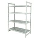 Cambro CPU217284V4PKG 72" NSF 4-Tier Polymer Shelf Kit - Camshelving® Premium, 21"W, 84"H thumbnail 3