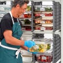 Cambro CSUNVRA21580 Camshelving Storage Rack - 19 1/2"W x 21 1/8"D x 2"H, Add-on Kit thumbnail 3