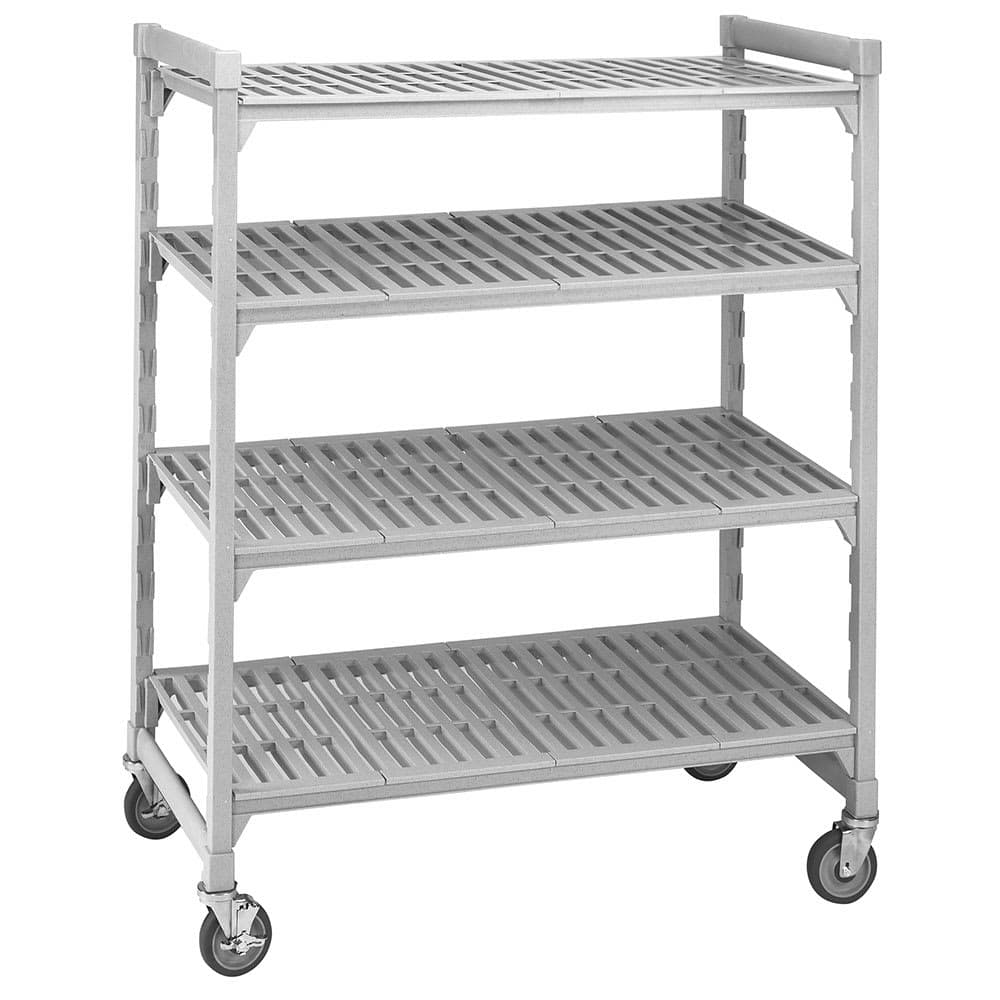 Cambro CPMU244275V5480 42" NSF 5-Tier Polymer Shelf Kit - Camshelving® Premium, Mobile, 24"W, 75"H