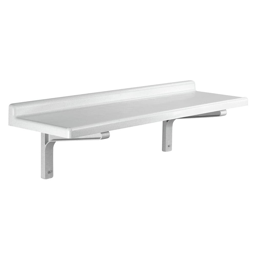 Cambro CSWS1836SK480 Solid Wall Mounted Shelf, 36"W x 18"D, Polypropylene