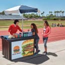 Cambro CVC55-110 Food Cart w/ Cover & Cutting Board, 55 3/16"L x 31 1/4"W x 93 1/2"H, Black thumbnail 6