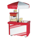 Cambro CVC55158 Food Cart w/ Cover & Cutting Board, 55 3/16"L x 31 1/4"W x 93 1/2"H, Red thumbnail 2