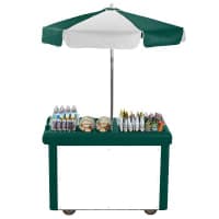 Cambro CVC55158 Food Cart w/ Cover & Cutting Board, 55 3/16"L x 31 1/4"W x 93 1/2"H, Red thumbnail 9