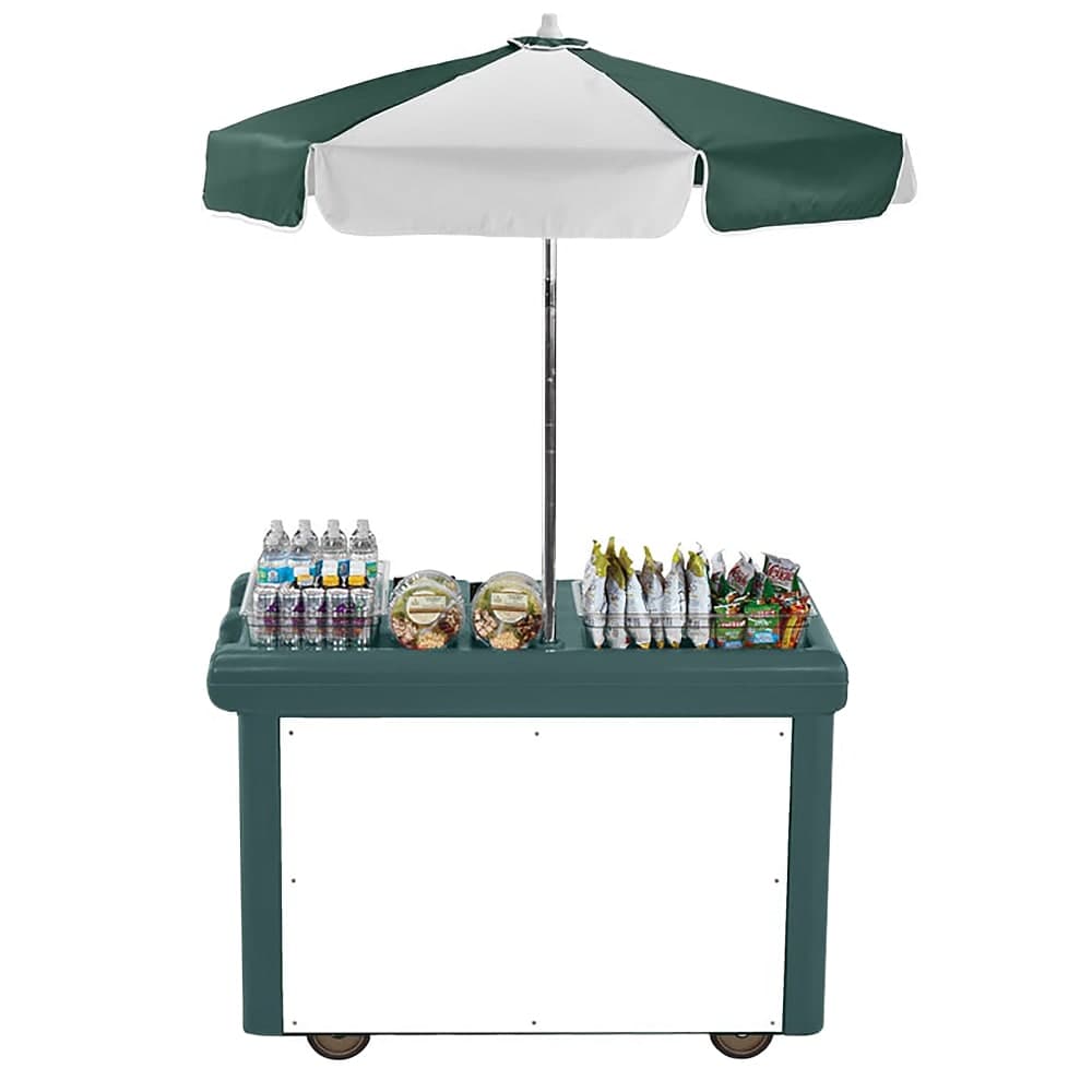 Cambro CVC55192 Food Cart w/ Cover & Cutting Board, 55 3/16"L x 31 1/4"W x 93 1/2"H, Green