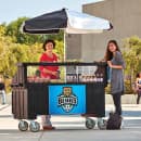 Cambro CVC72-110 Food Cart w/ Cover & Cutting Board, 74 1/2"L x 31 3/4"W x 94"H, Black thumbnail 2