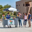 Cambro CVC72191 Food Cart w/ Cover & Cutting Board, 74 1/2"L x 31 3/4"W x 94"H, Gray thumbnail 2