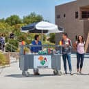 Cambro CVC72191 Food Cart w/ Cover & Cutting Board, 74 1/2"L x 31 3/4"W x 94"H, Gray thumbnail 3