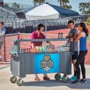 Cambro CVC72191 Food Cart w/ Cover & Cutting Board, 74 1/2"L x 31 3/4"W x 94"H, Gray thumbnail 4