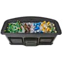 Cambro CVC75BW10 75"W Open Well Vending Cart w/ Umbrella Hole - Polyethylene, Blue thumbnail 6