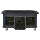 Cambro CVC75BW10 75"W Open Well Vending Cart w/ Umbrella Hole - Polyethylene, Blue thumbnail 7