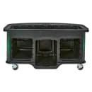 Cambro CVC75BW12 75"W Open Well Vending Cart w/ Umbrella Hole - Polyethylene, Green thumbnail 5