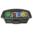 Cambro CVC75BW15 75"W Open Well Vending Cart w/ Umbrella Hole - Polyethylene, Fruit & Veggie Wrap thumbnail 3